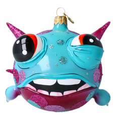 Spiky Pufferfish in Turquoise