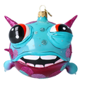 Dazed Lagoon Sentry | Hand-Painted Glass Ornament | Blubom 2021-044