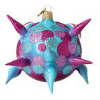 Dazed Lagoon Sentry | Hand-Painted Glass Ornament | Blubom 2021-044