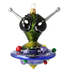 Silent Voyager | Hand-Painted Glass Ornament | Blubom 2021-049