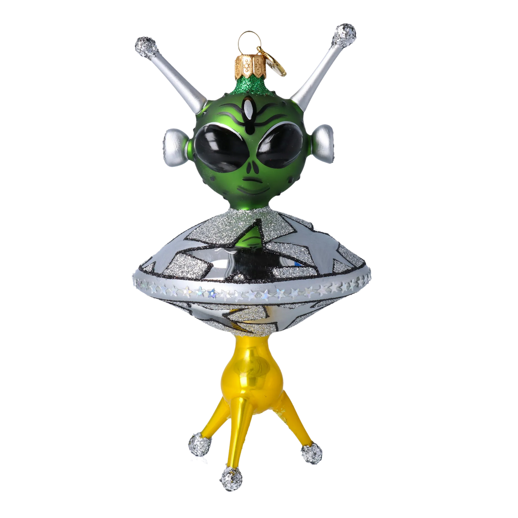 Galactic Emissary | Hand-Painted Glass Ornament | Blubom 2021-050