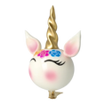 Load image into Gallery viewer, Enchanted Unicorn. Handmade Glass Christmas ornament. 2021-056
