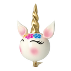 Serene Petal Spirit | Hand-Painted Glass Ornament | Blubom 2021-056