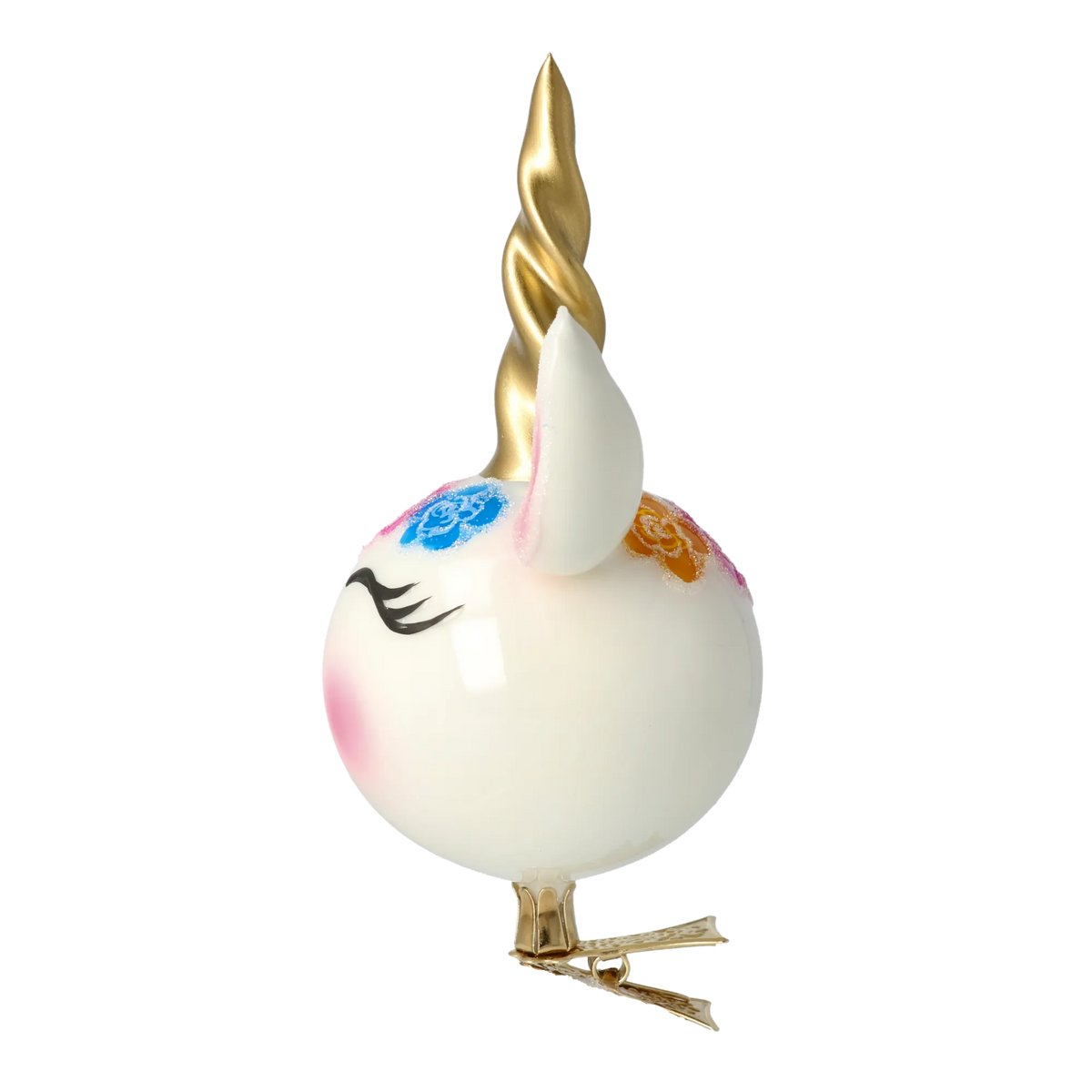Serene Petal Spirit | Hand-Painted Glass Ornament | Blubom 2021-056