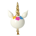 Load image into Gallery viewer, Enchanted Unicorn. Handmade Glass Christmas ornament. 2021-056
