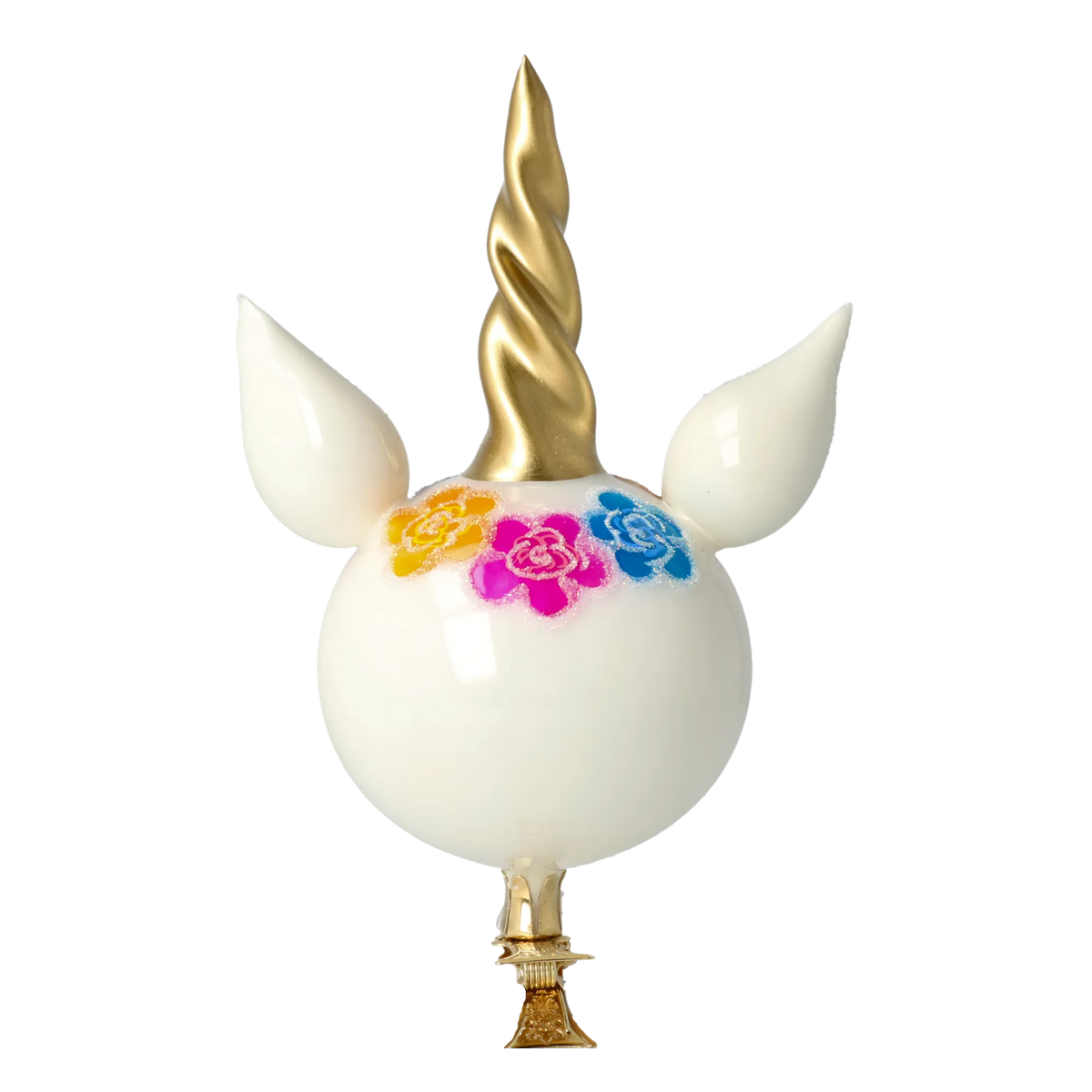 Serene Petal Spirit | Hand-Painted Glass Ornament | Blubom 2021-056