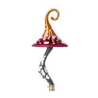 Sinuous Ember Spore | Hand-Painted Glass Ornament | Blubom 2021-057