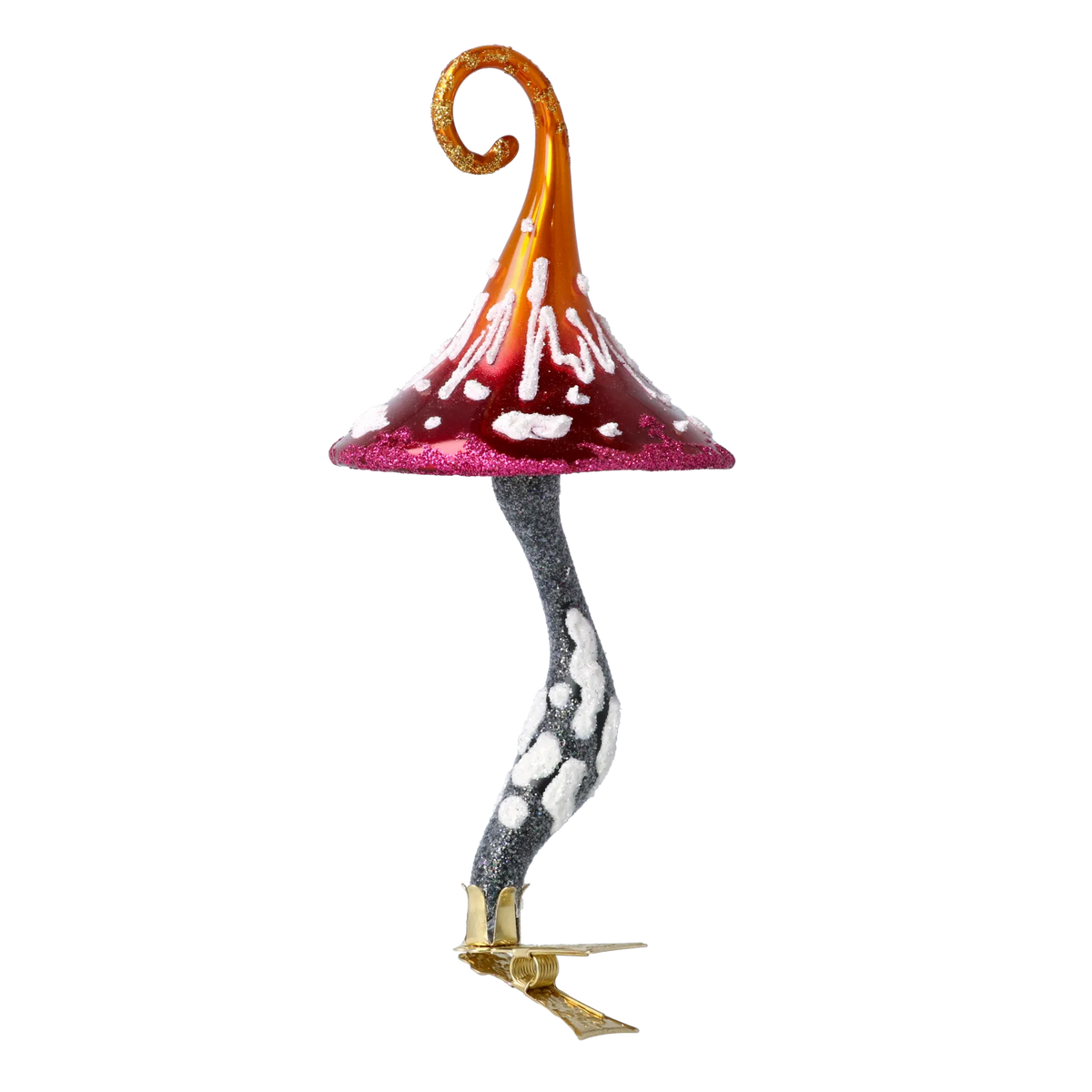 Sinuous Ember Spore | Hand-Painted Glass Ornament | Blubom 2021-057