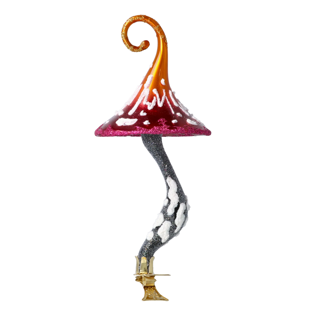 Sinuous Ember Spore | Hand-Painted Glass Ornament | Blubom 2021-057