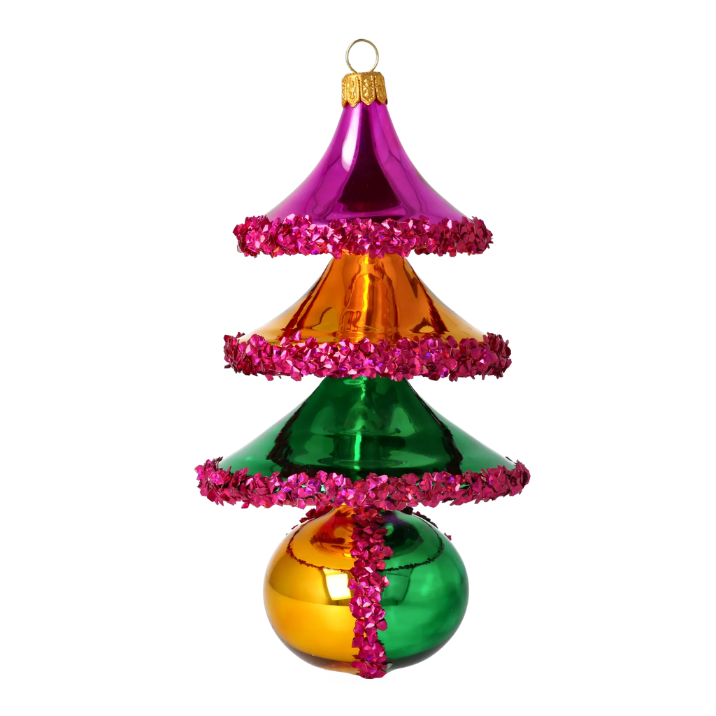Velvet Pavilion | Hand-Painted Glass Ornament | Blubom 2021-064