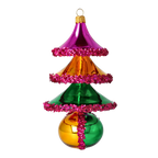 Velvet Pavilion | Hand-Painted Glass Ornament | Blubom 2021-064