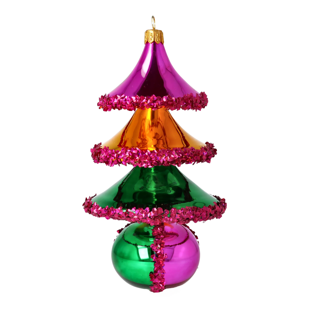 Velvet Pavilion | Hand-Painted Glass Ornament | Blubom 2021-064