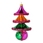 Velvet Pavilion | Hand-Painted Glass Ornament | Blubom 2021-064