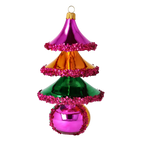 Velvet Pavilion | Hand-Painted Glass Ornament | Blubom 2021-064