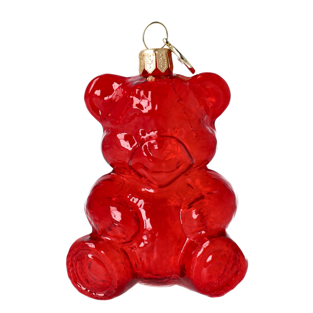 Sweet Ruby Cub | Hand-Painted Glass Ornament | Blubom 2021-071