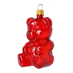 Sweet Ruby Cub | Hand-Painted Glass Ornament | Blubom 2021-071