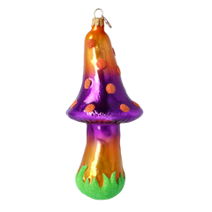 Snug Mushroom in Violet & Ember Dots