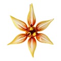 Saffron Solar Zenith | Hand-Painted Glass Ornament | Blubom 2021-085