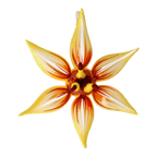 Saffron Solar Zenith | Hand-Painted Glass Ornament | Blubom 2021-085
