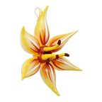 Saffron Solar Zenith | Hand-Painted Glass Ornament | Blubom 2021-085