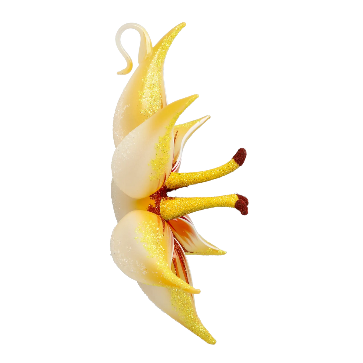 Saffron Solar Zenith | Hand-Painted Glass Ornament | Blubom 2021-085