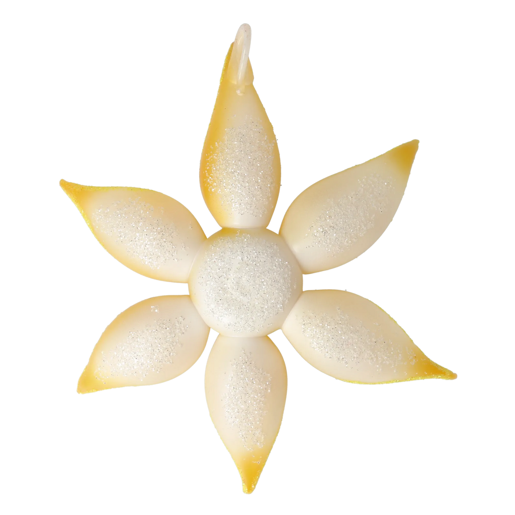 Saffron Solar Zenith | Hand-Painted Glass Ornament | Blubom 2021-085