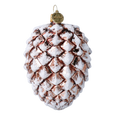 Bronzed Winter Silence | Hand-Painted Glass Ornament | Blubom 2021-108