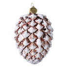 Bronzed Winter Silence | Hand-Painted Glass Ornament | Blubom 2021-108
