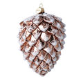 Bronzed Winter Drift | Hand-Painted Glass Ornament | Blubom 2021-109
