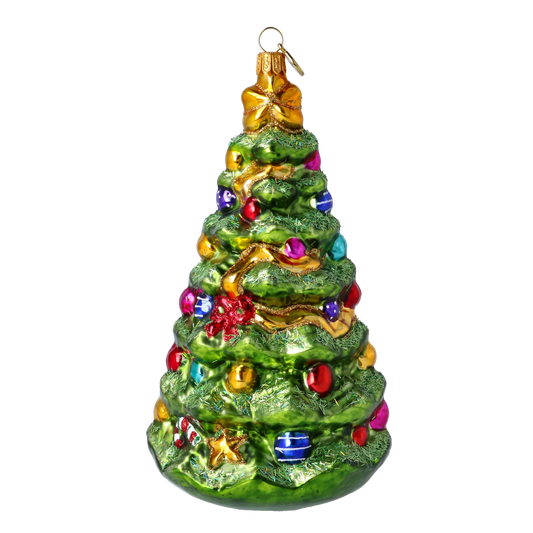 Emerald Jeweled Fir Premium christmas glass ornament 2021-129