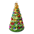 Verdant Jubilee Pine | Hand-Painted Glass Ornament | Blubom 2021-129