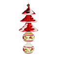 Load image into Gallery viewer, Holly Tree Delight Christmas Tree. Handmade Glass Christmas ornament
