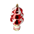 Load image into Gallery viewer, Holly Tree Delight Christmas Tree. Handmade Glass Christmas ornament
