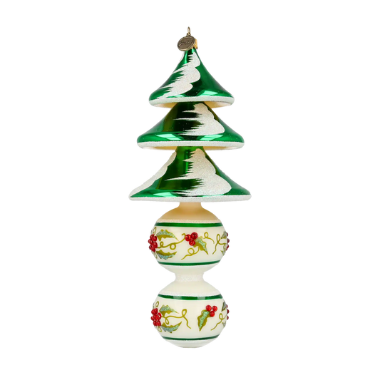 Christmas Tree. Handmade Glass Christmas ornament.