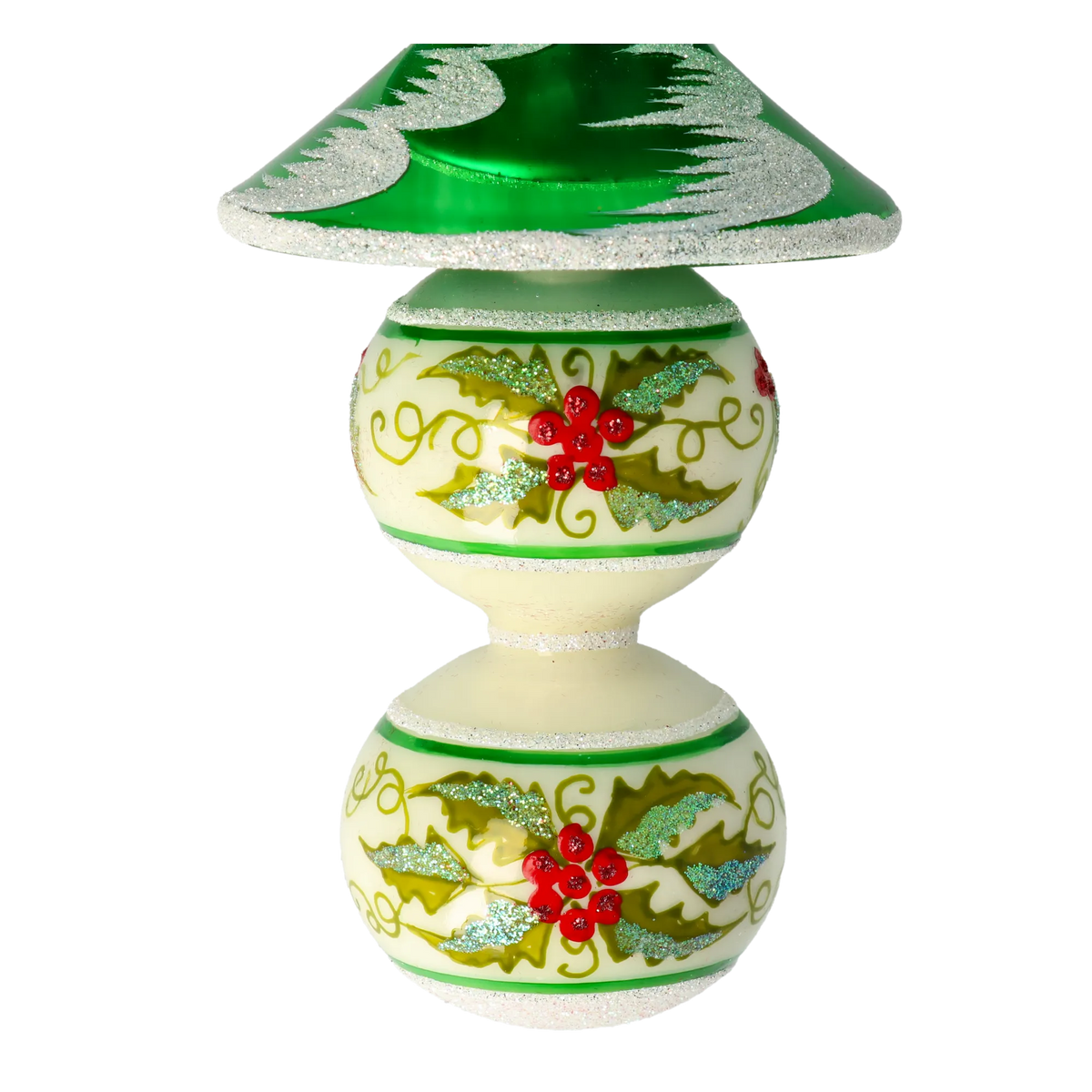 Emerald Forest Hymn | Hand-Painted Glass Ornament | Blubom 2021-131