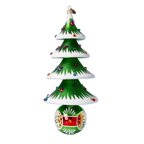Sovereign Alpine Sentinel | Hand-Painted Glass Ornament | Blubom 2021-132