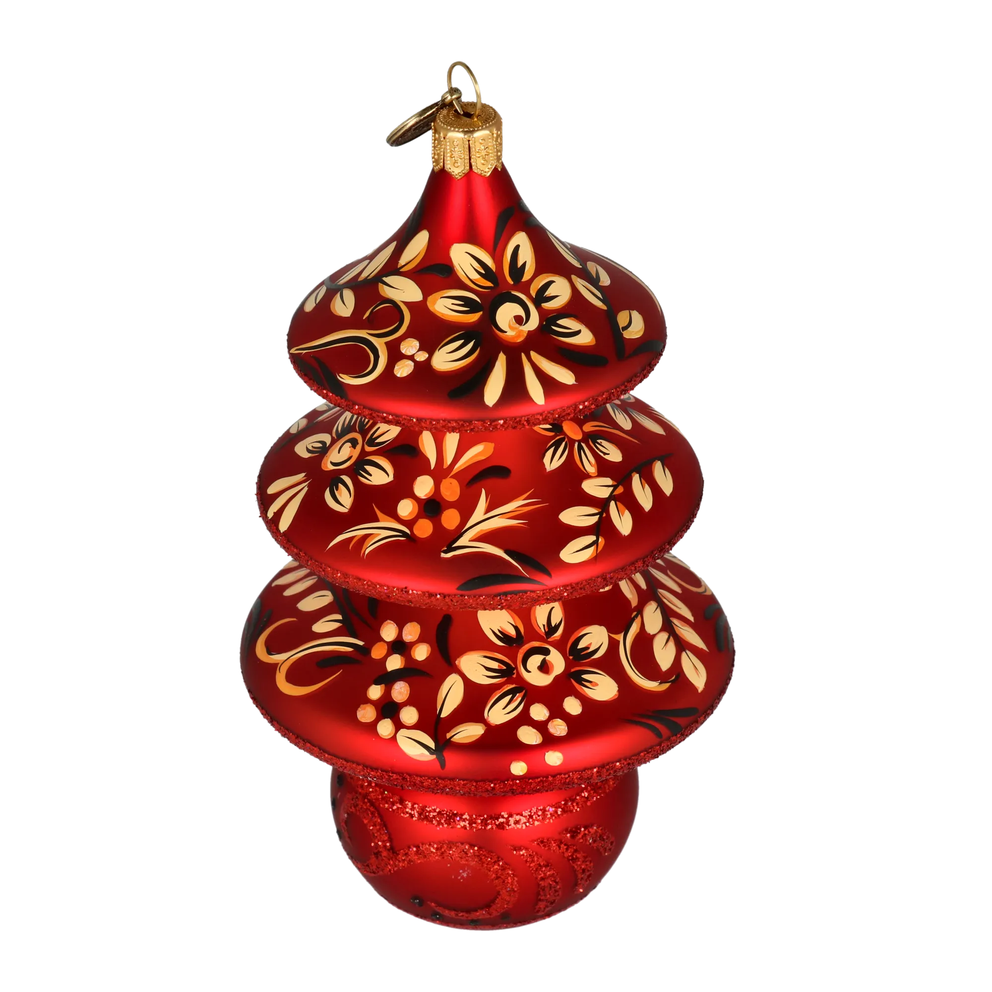 Cinnabar Folklore | Hand-Painted Glass Ornament | Blubom 2021-133