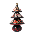 Load image into Gallery viewer, Midnight Bloom Tree Handmade Glass Christmas ornament
