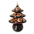 Obsidian Heritage Echo | Hand-Painted Glass Ornament | Blubom 2021-134