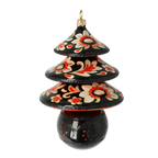 Obsidian Heritage Echo | Hand-Painted Glass Ornament | Blubom 2021-134