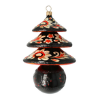 Obsidian Heritage Echo | Hand-Painted Glass Ornament | Blubom 2021-134