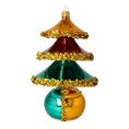 Load image into Gallery viewer, Autumn Glow Tree Handmade Glass Christmas ornament
