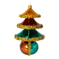 Load image into Gallery viewer, Autumn Glow Tree Handmade Glass Christmas ornament
