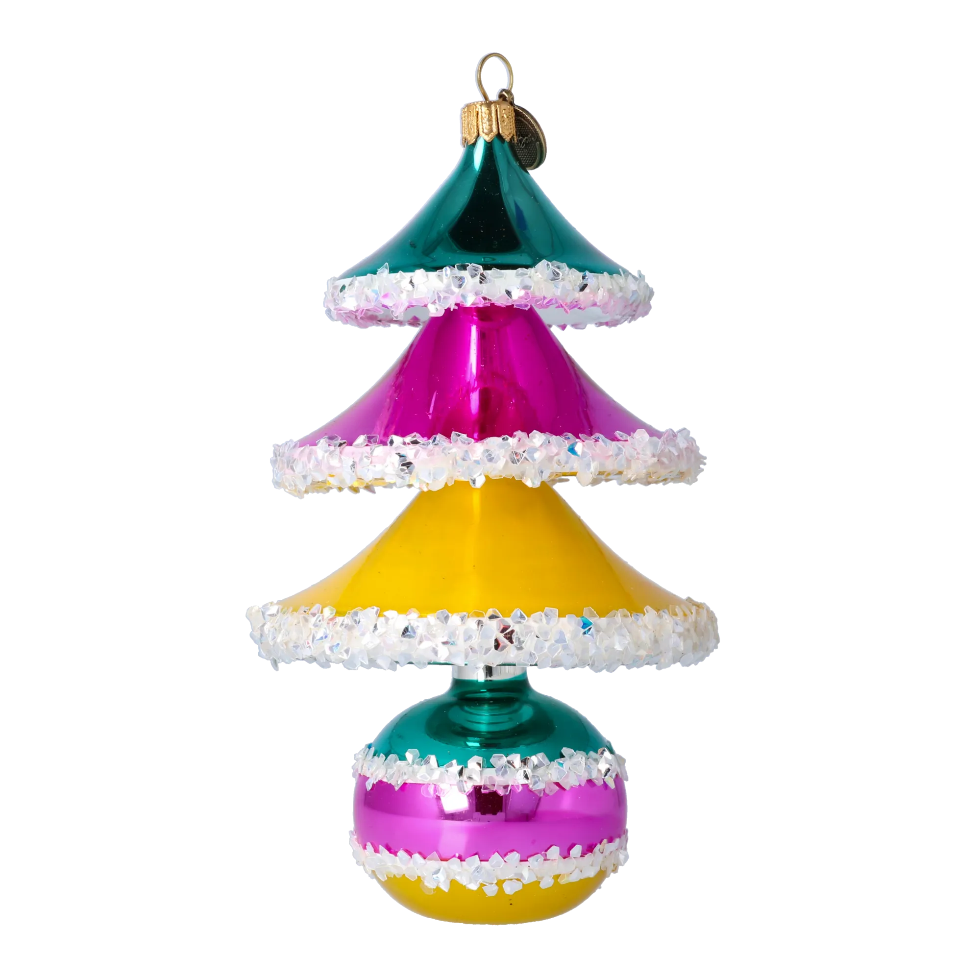 Vivid Zenith Pulse | Hand-Painted Glass Ornament | Blubom 2021-137