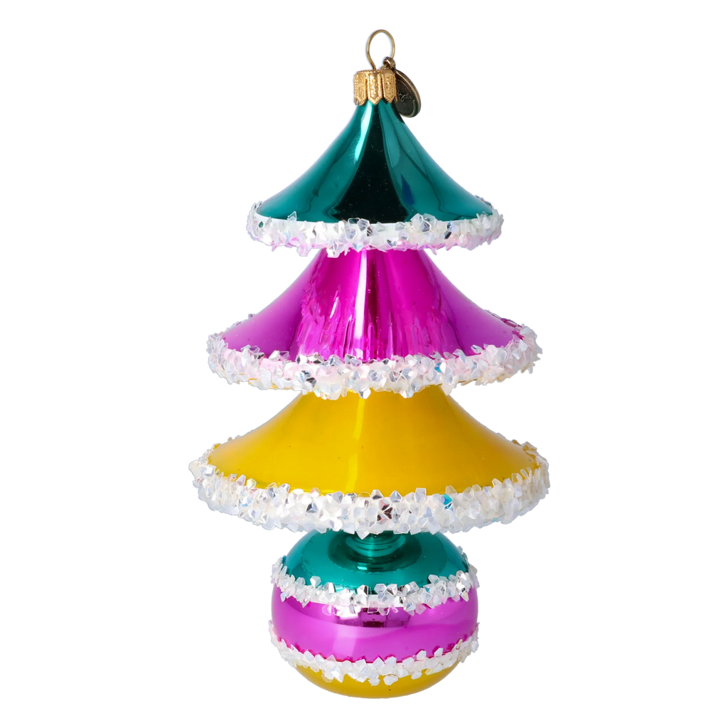 Vivid Zenith Pulse | Hand-Painted Glass Ornament | Blubom 2021-137