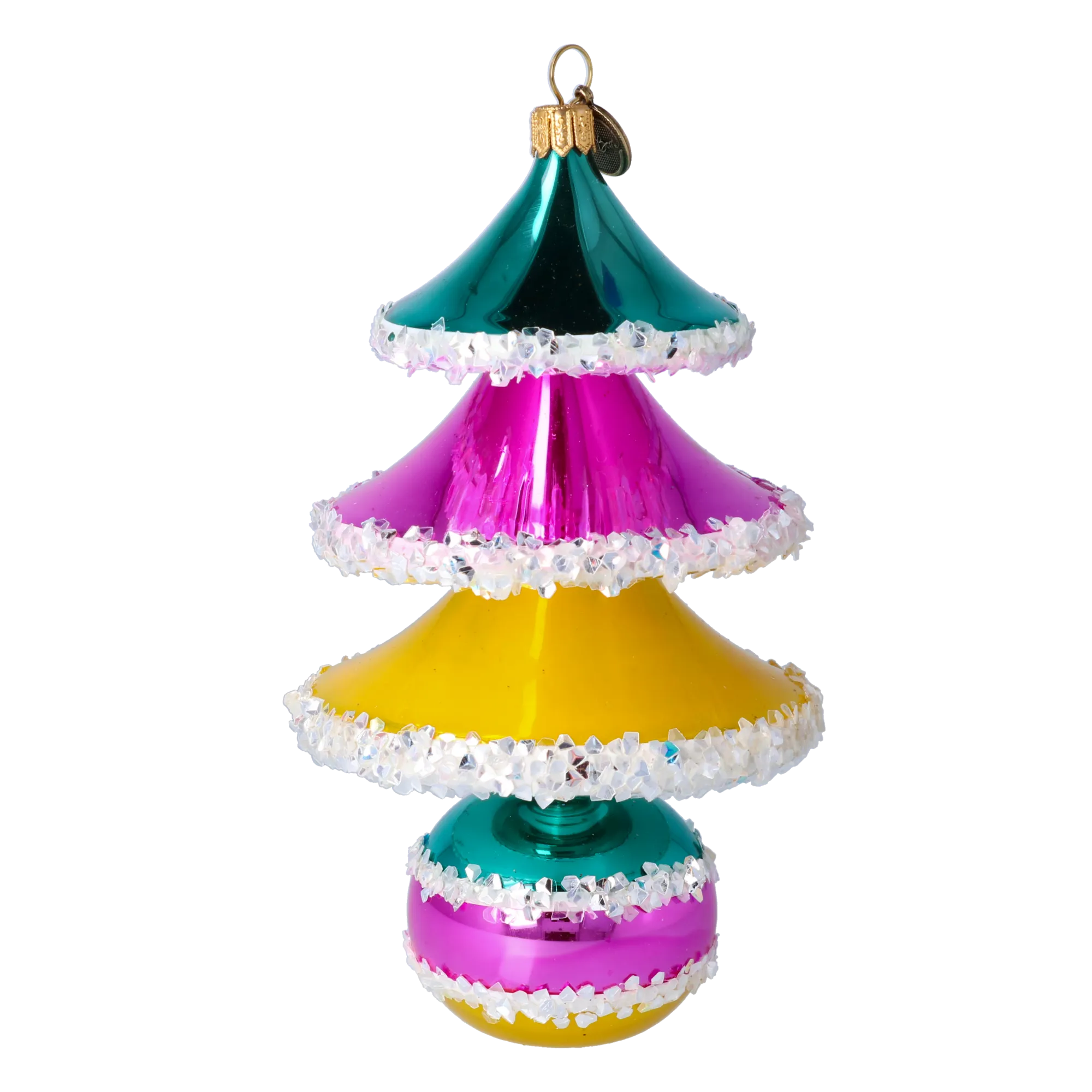 Vivid Zenith Pulse | Hand-Painted Glass Ornament | Blubom 2021-137