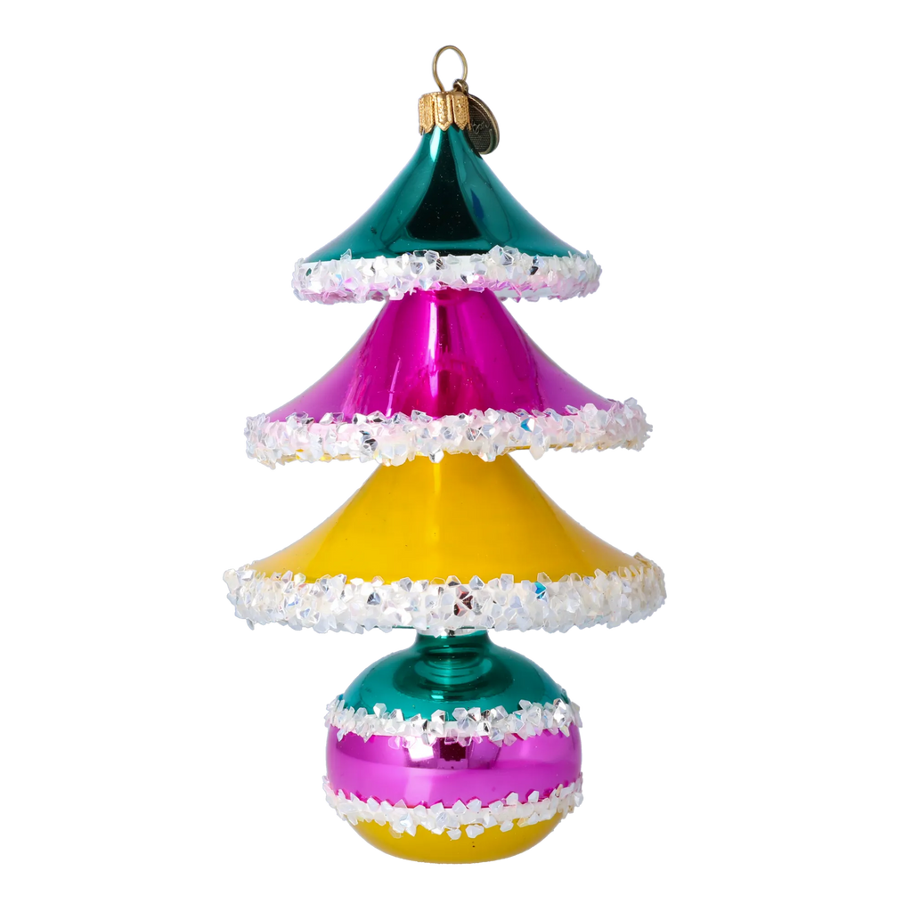 Vivid Zenith Pulse | Hand-Painted Glass Ornament | Blubom 2021-137