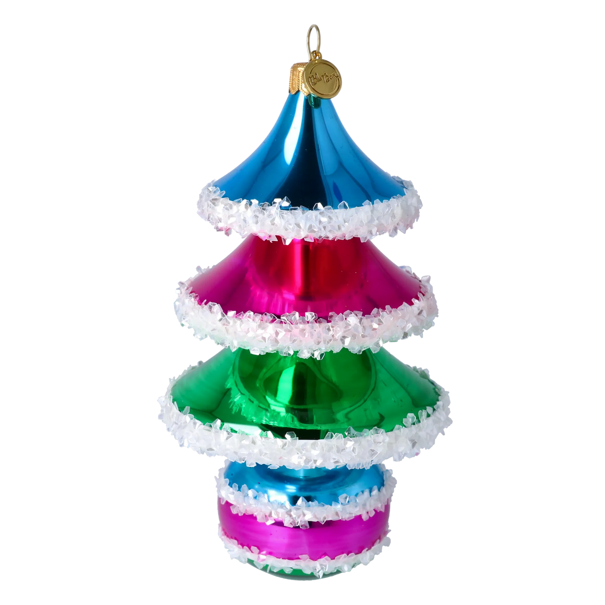 Arctic Jewel Cadence | Hand-Painted Glass Ornament | Blubom 2021-138