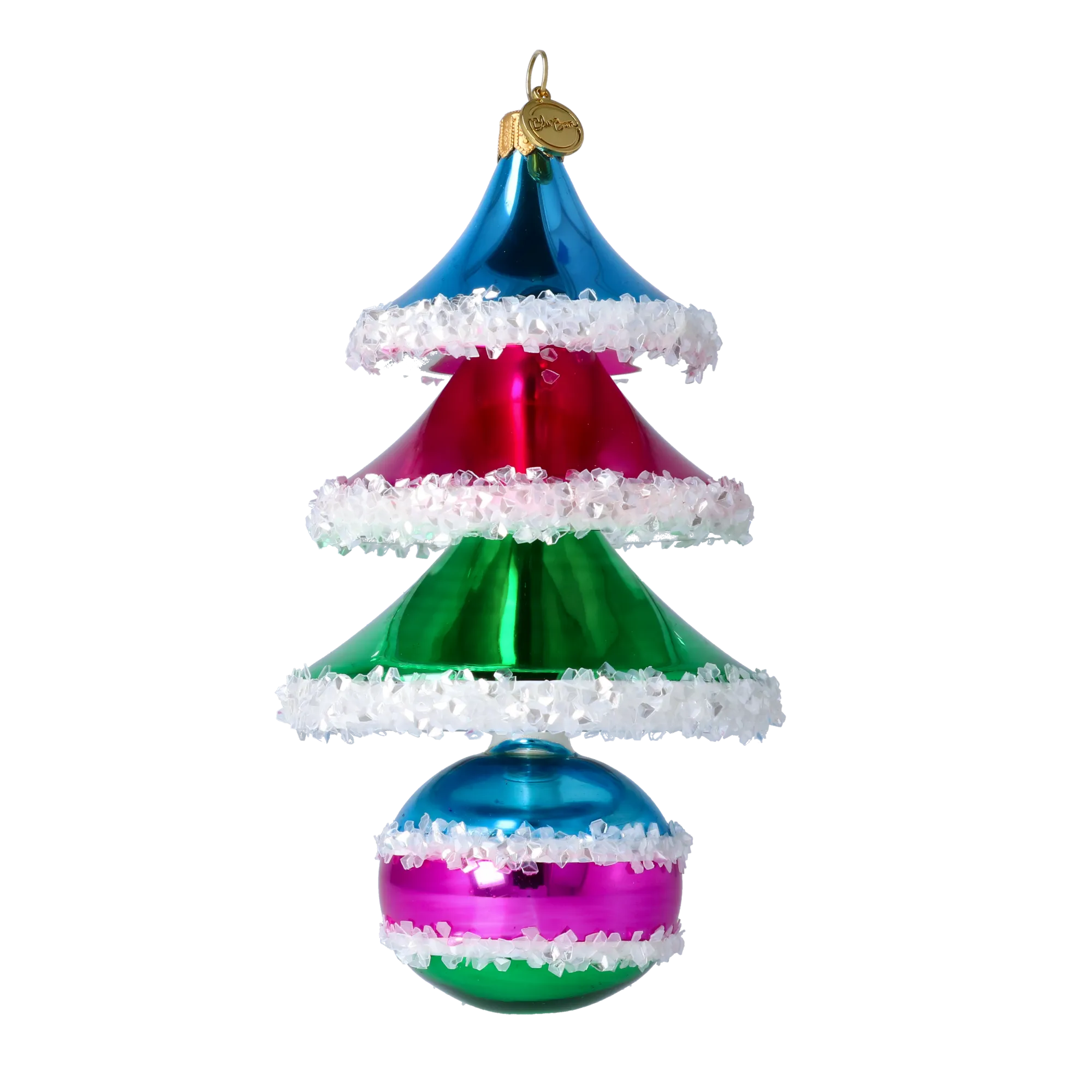 Arctic Jewel Cadence | Hand-Painted Glass Ornament | Blubom 2021-138