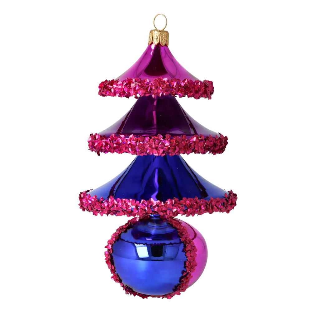 Velvet Horizon | Hand-Painted Glass Ornament | Blubom 2021-139